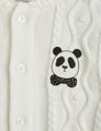 Mini Panda texture knit baby onesie - Limited stock
