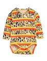 Mini Rodini Leopard stripe aop ls body Multi