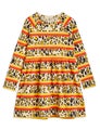 Mini Rodini Leopard stripe aop ls dress Multi