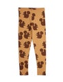 Mini Rodini Squirrel aop leggings Brown