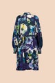 Kaiko Puff Dress, Blue Anemone