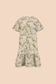 Kaiko  Frill Button Dress, Clover Blossom