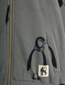 Mini Rodini Penguin Fleece jacket Grey