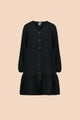 Kaiko  Ruffle Button Dress, Black