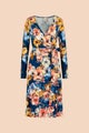 Kaiko Soft Wrap Dress, Moss Rose