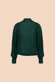 Kaiko  Puff Blouse, Dark Green