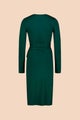 Kaiko Soft Wrap Dress, Dark Green