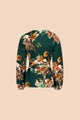 Kaiko Soft Wrap Blouse, Rose Yard Green