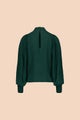Kaiko  Puff Blouse, Dark Green