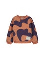 Mainio Swirl Sweatshirt - GOTS. Aragon/Violet Indigo