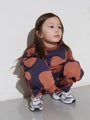 Mainio Swirl Sweatshirt - GOTS. Aragon/Violet Indigo