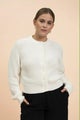 Kaiko  O-neck Cardigan, Offwhite