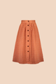 Kaiko  Button Skirt, Vintage Leaf