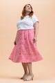 Kaiko Button Skirt, Flora Pink