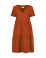nakoa Layered Dress, Burnt Orange