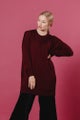 Aarre  Ada merino tunic, Port wine