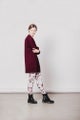 Aarre  Ada merino tunic, Port wine