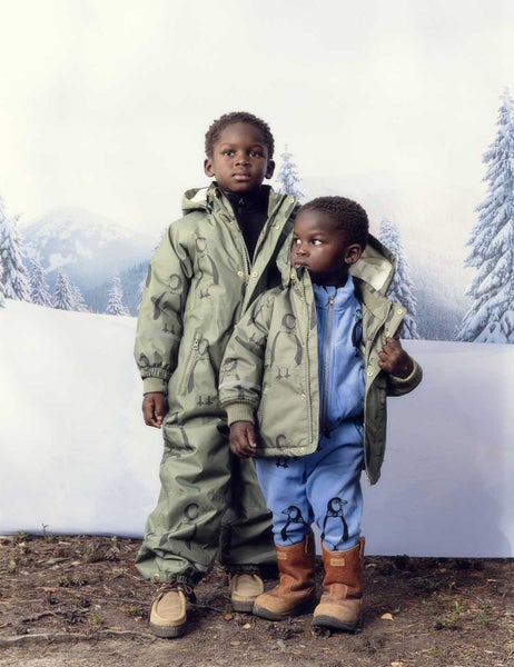 Mini Rodini Kebnekaise penguin overall Green