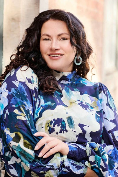 Kaiko  Puff Blouse, Blue Anemone