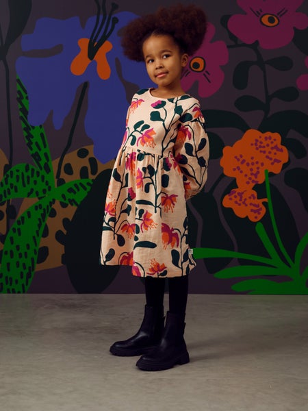 Mainio Peach Botania Muslin Dress