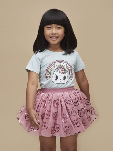 Huxbaby  HEART TULLE SKIRT