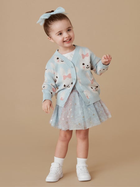 Huxbaby SKY BUNNY BOXY CARDI