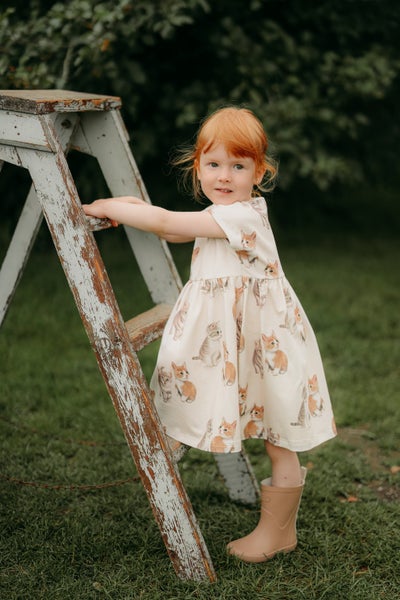 Metsola    KITTIES DRESS SS CREAM