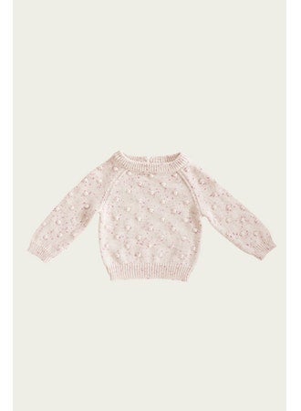 Jamie Kay 	DOTTY KNIT - RASPBERRY FLECK