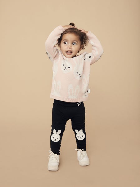 Huxbaby  BUNNY KNEE LEGGING BLACK