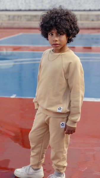 Mini Rodini Basic solid sweatshirt  Beige