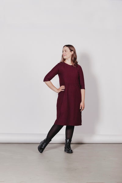 Aarre  Marisa dress, Burgundy Dot