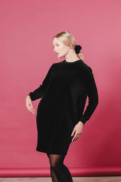 Aarrekid Lilian tunic Black velvet