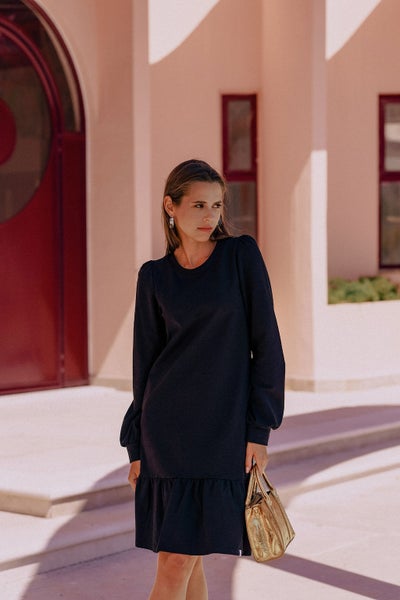 nakoa Poppy Dress, Black