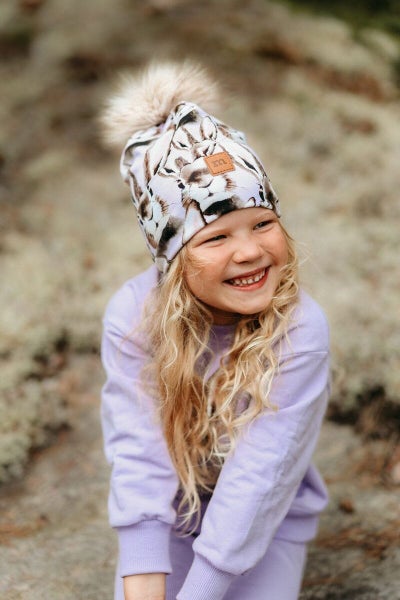 Metsola    BUNNY BEANIE WITH FUR POM | LILY