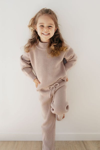 Jamie Kay MORGAN KNIT PANT - ROSEBUD