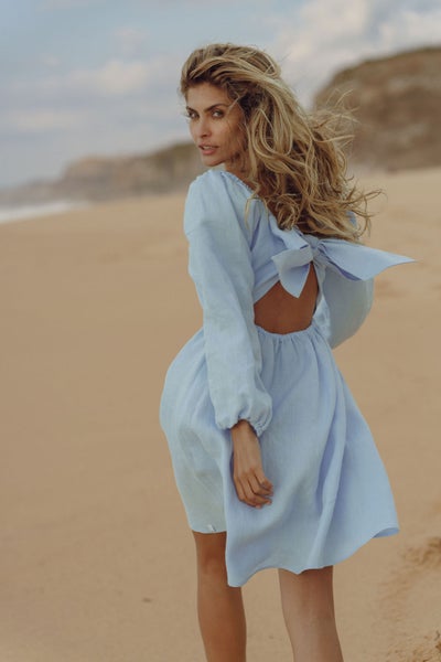 nakoa  Monica Dress, Sky Blue