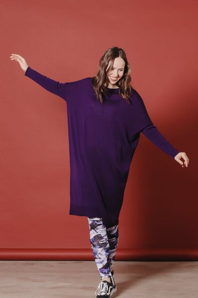 Aarre  NOOA Merino dress, Violet