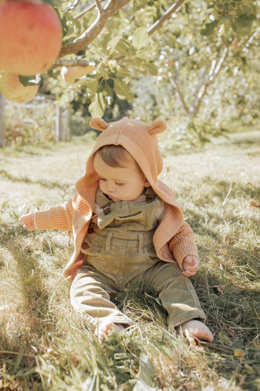 Jamie Kay BEAR CARDIGAN - Macroon