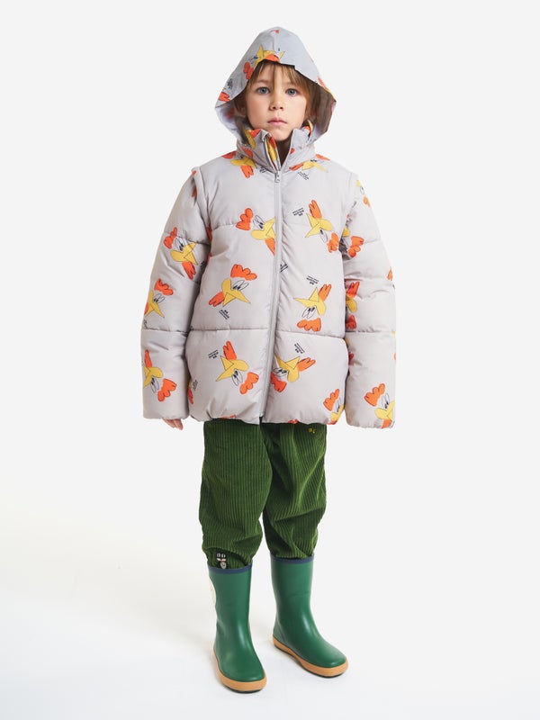 Bobo Choses Mr O'clock all over padded jacket
