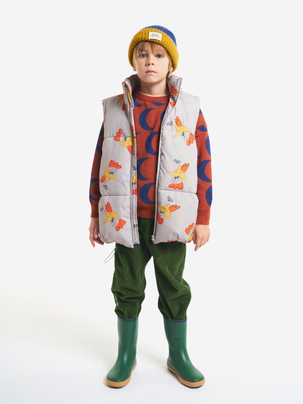 Bobo Choses Mr O'clock all over padded jacket