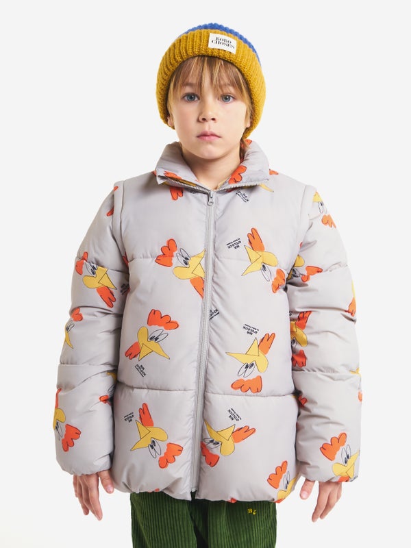 Bobo Choses Mr O'clock all over padded jacket