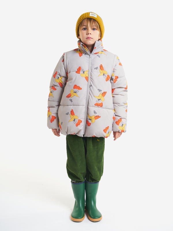 Bobo Choses Mr O'clock all over padded jacket