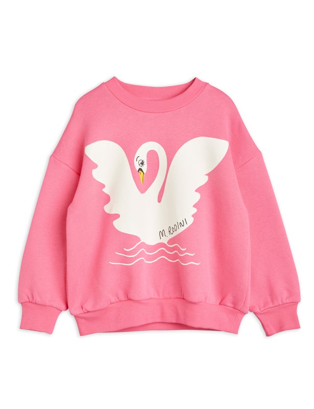 Mini Rodini Swan sp sweatshirt Pink