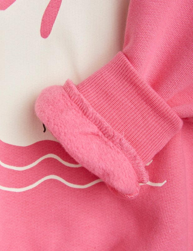 Mini Rodini Swan sp sweatshirt Pink