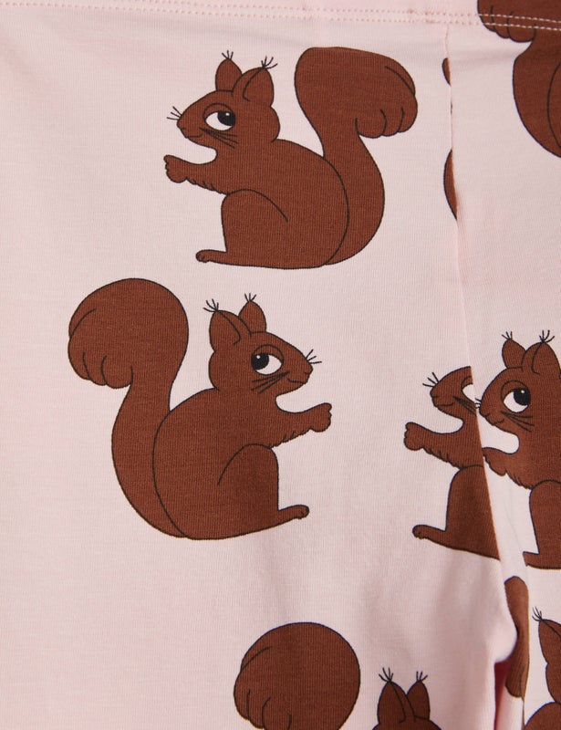 Mini Rodini Squirrel aop leggings Pink