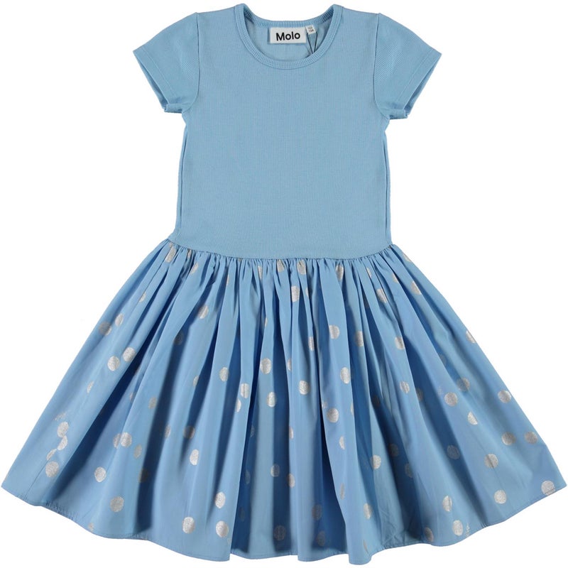 Molo Kids  Cissa - Dress SS  Silver Dots