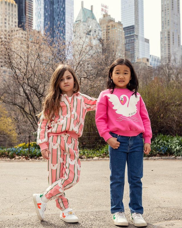 Mini Rodini Swan sp sweatshirt Pink