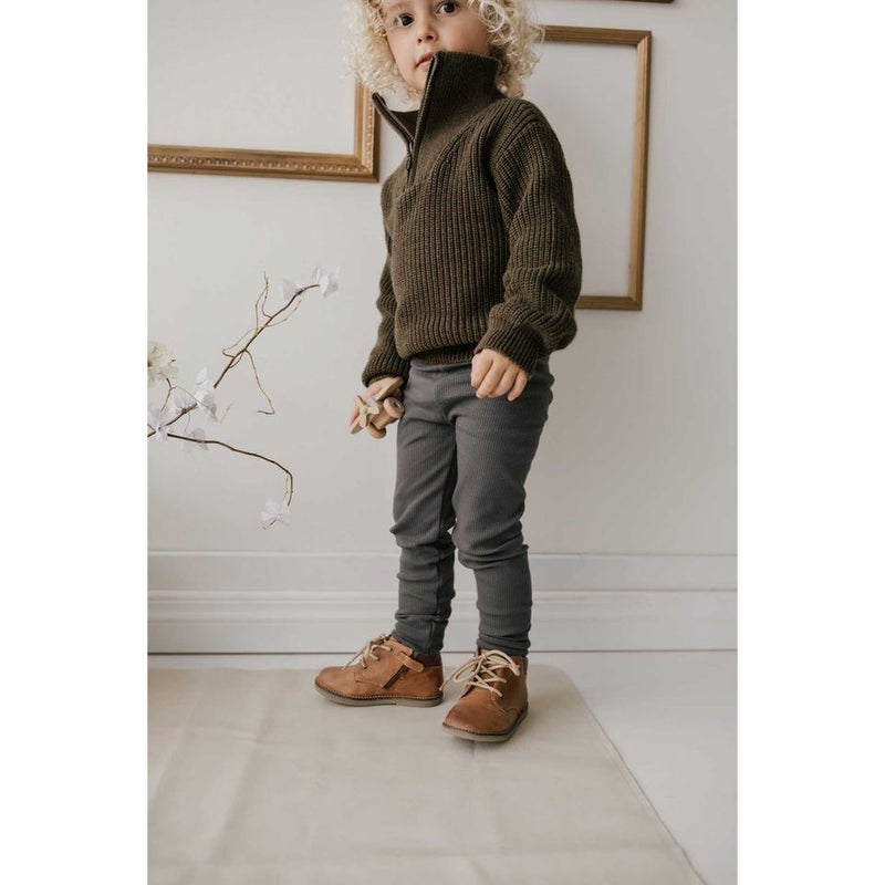 Jamie Kay Organic Cotton Fine Rib Legging - Lava