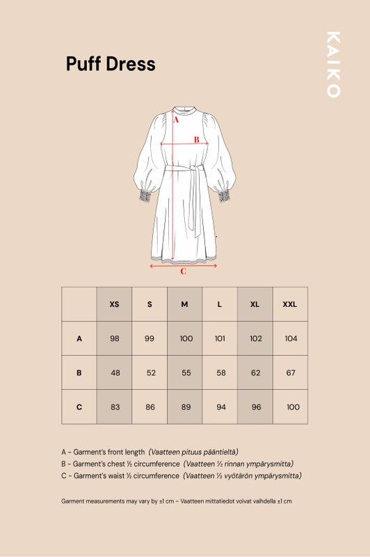 Kaiko Puff Dress, Blue Anemone