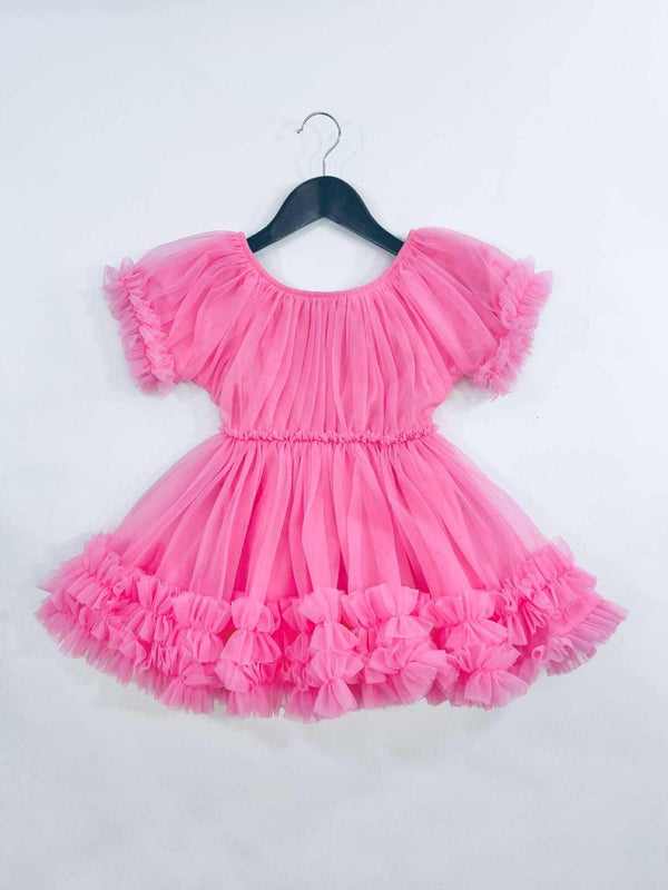 DOLLY PINK PLEASE! FRILLY DRESS Aurora Bubblegum pink